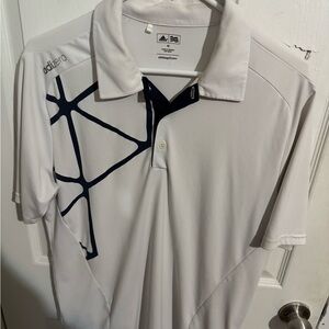 White Adidas Polo Size M